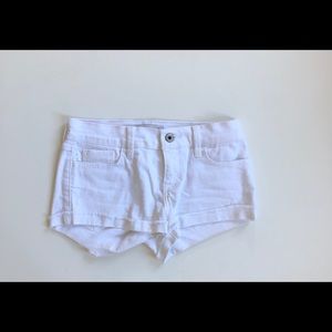 White Abercrombie shorts size 14